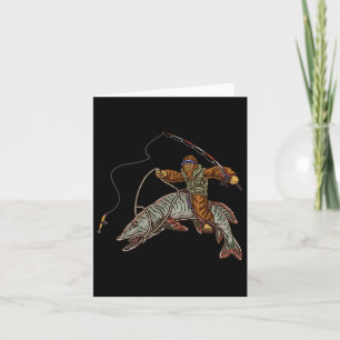 Muskie Fischen Tiger Musky Jagd Bigfoot Fischer Karte