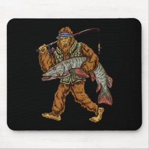 Muskie Fischen Tiger Musky Jagd Bigfoot Fischer Mousepad