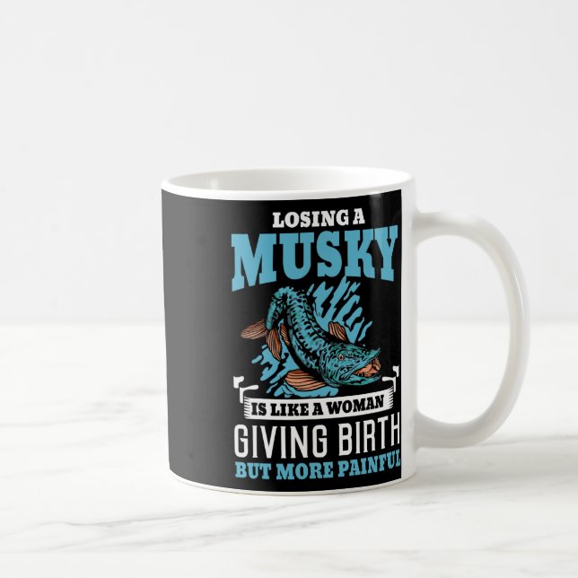 Muskie Fishing Mukellunge Musky Kaffeetasse (Rechts)