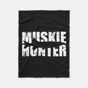 Muskie Hunter Fischen Fleecedecke