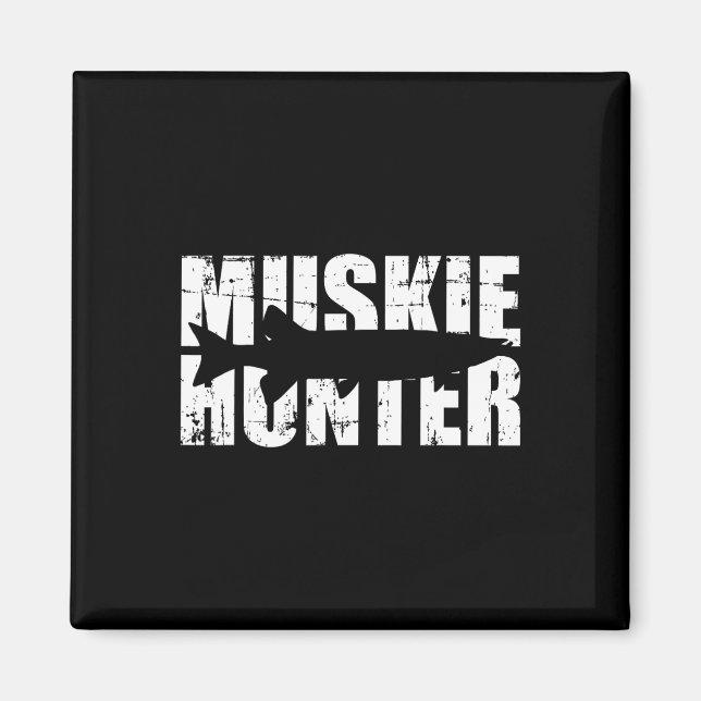 Muskie Hunter Fischen Magnet (Vorne)