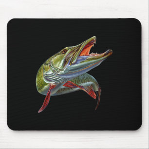 Muskie Hunter Musky Fisherman Lure Fly Fishing Nov Mousepad