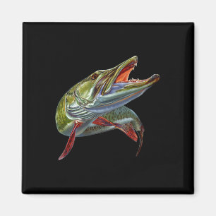 Muskie Jäger Musky Angler Köder Fly Fishing Nov Magnet