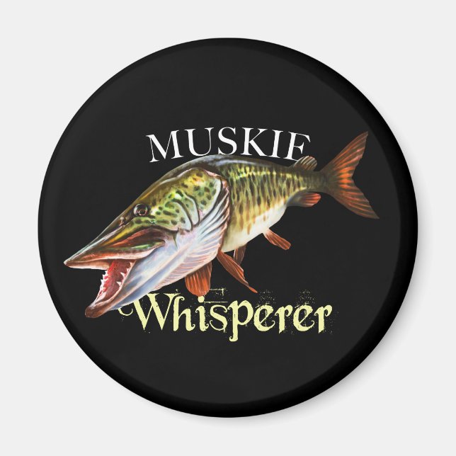 Muskie Whisperer Magnet (Vorne)