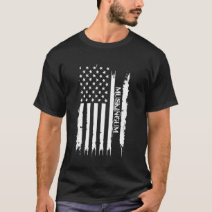 Muskingum Vereinte Staaten beängstigt US-Flagge T-Shirt