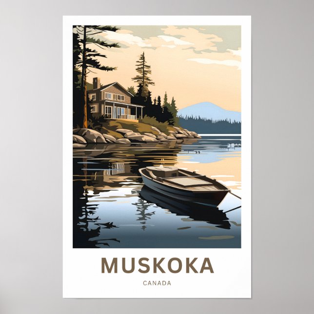 Muskoka Canada Travel Print Poster (Vorne)