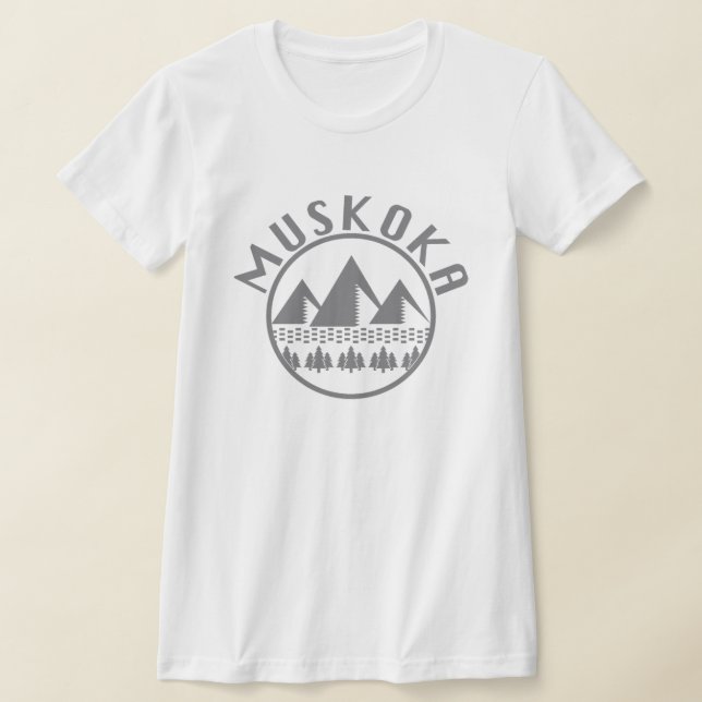 Muskoka Design - Frauen Bella+Leinwand Slim Fit T- T-Shirt (Ablage )