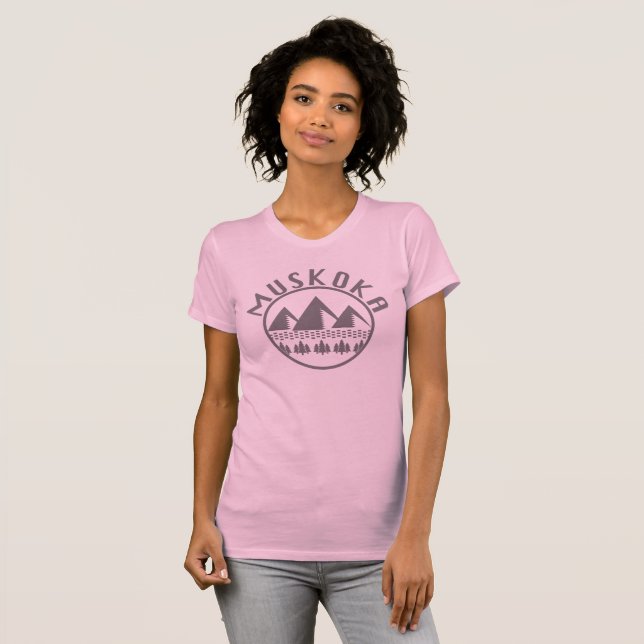 Muskoka Design - Frauen Bella+Leinwand Slim Fit T- T-Shirt (Vorne ganz)
