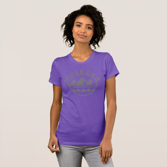 Muskoka Design - Frauen Bella+Leinwand Slim Fit T- T-Shirt (Vorne ganz)