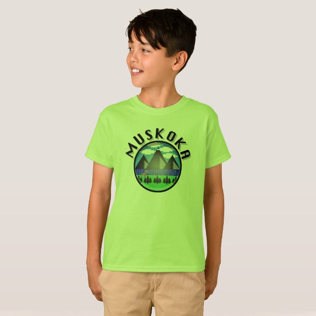 Muskoka Design (Version 2) - Kids' Basic T - Shirt (Vorne ganz)