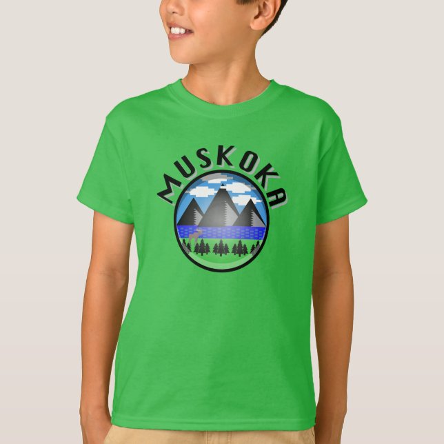 Muskoka Design (Version 2) - Kids' Basic T - Shirt (Vorderseite)