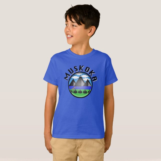 Muskoka Design (Version 2) - Kids' Basic T - Shirt (Vorne ganz)