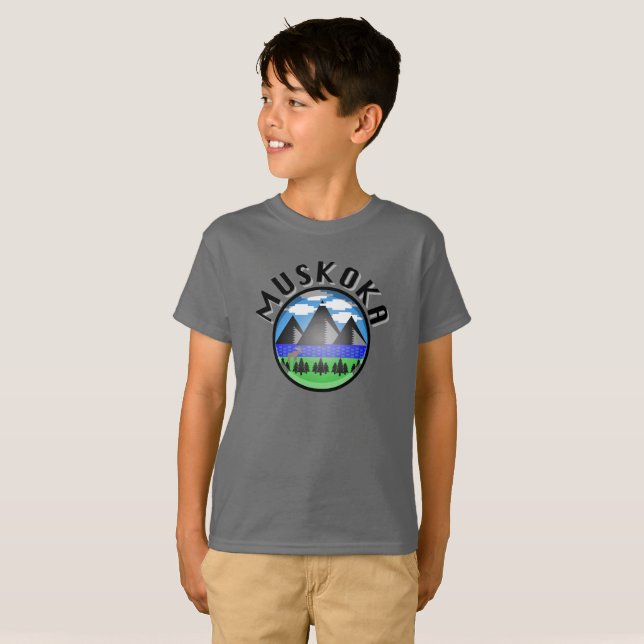 Muskoka Design (Version 2) - Kids' Basic T - Shirt (Vorne ganz)