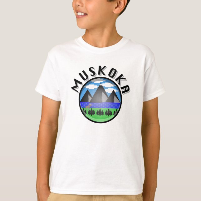 Muskoka Design (Version 2) - Kids' Basic T - Shirt (Vorderseite)