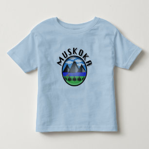 Muskoka Design (Version 2) - Kleinkind Fine Jersey T-shirt