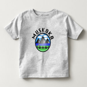 Muskoka Design (Version 2) - Kleinkind Fine Jersey T-shirt