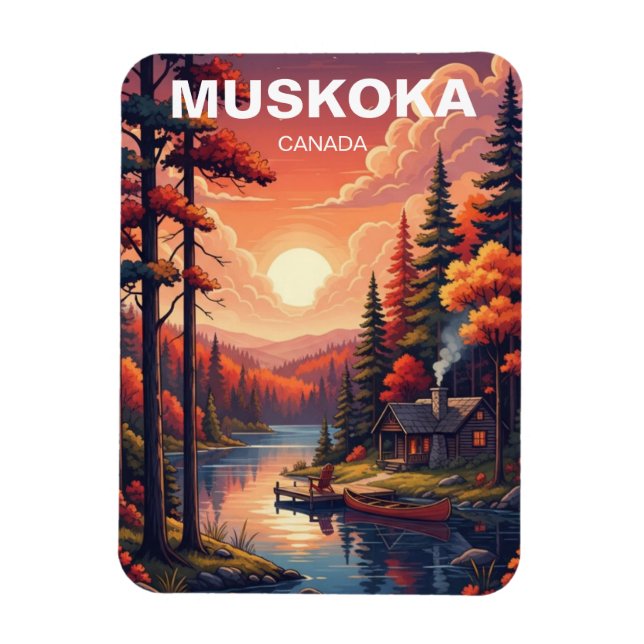 Muskoka Ontario Canada Magnet (Vertikal)