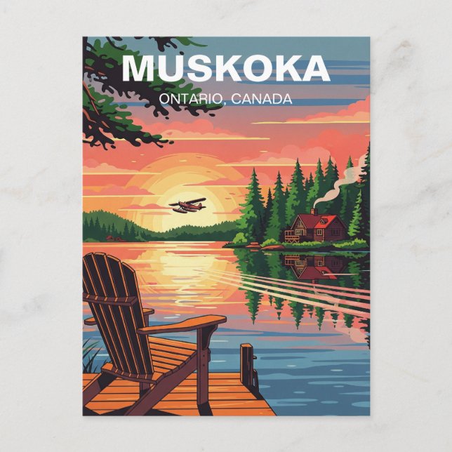 Muskoka Ontario Kanada Postkarte (Vorderseite)