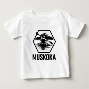 Muskoka Ontario Kayaker - Baby Fine Jersey T - Shi T-shirt