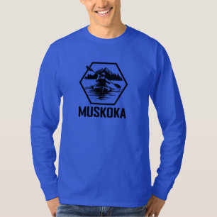 Muskoka Ontario Kayaker - Basic Long Sleeve T-Shir T-Shirt