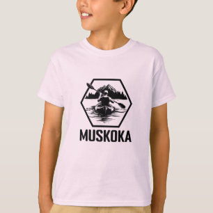 Muskoka Ontario Kayaker - T - Shirt für Kinder
