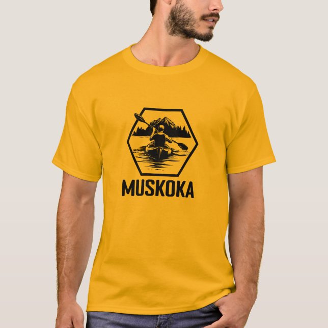 Muskoka Ontario Kayaker - T - Shirt für Männer (Vorderseite)