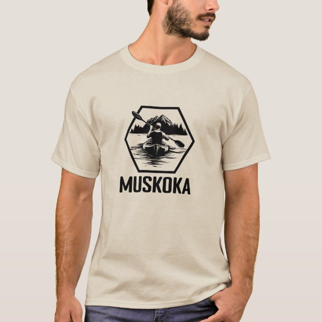 Muskoka Ontario Kayaker - T - Shirt für Männer (Vorderseite)