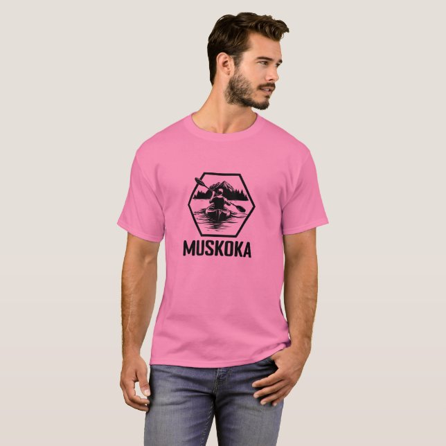 Muskoka Ontario Kayaker - T - Shirt für Männer (Vorne ganz)