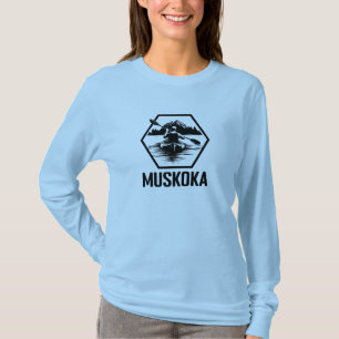 Muskoka Ontario Paddler - Basic Langarm-T-Shirt T-Shirt