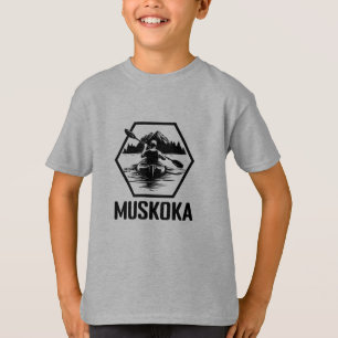 Muskoka Ontario Paddler - Kinder Basic T-Shirt