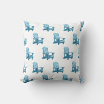 Muskoka Stuhlmuster in blauer Wasserfarbe