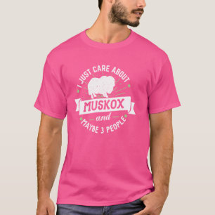 Muskox Geschenk - Ich kümmere mich nur um Muskox! T-Shirt