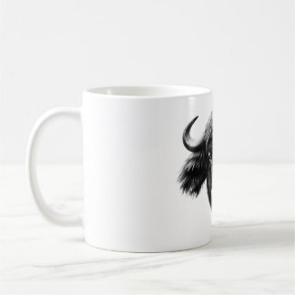 Muskox Lover T - Shirt - Realistisch Black & White Kaffeetasse