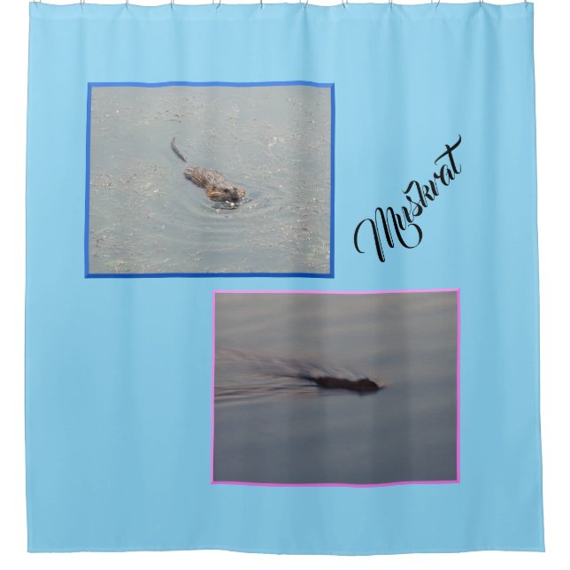 Muskrat-Duschvorhang Duschvorhang (Vorderseite)