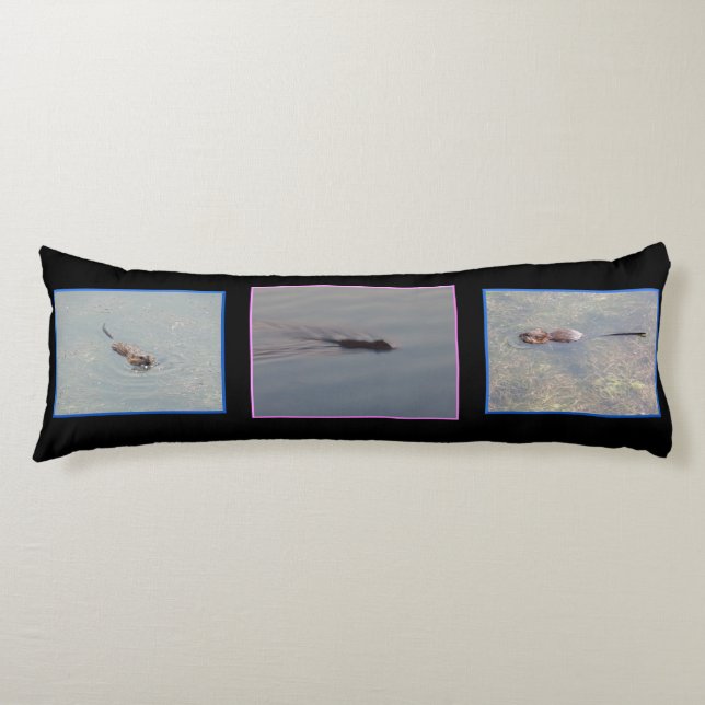 Muskrat Körperpilz Seitenschläferkissen (Vorderseite)