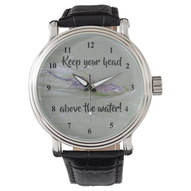 Muskrat Motivation Watch Armbanduhr (Vorderseite)