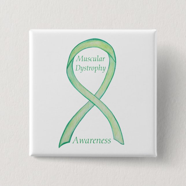Muskuläre Dystrophie Bewusstsein Limones Button (Vorderseite)