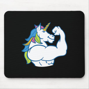 Muskuläre Einhorn - Funny Magic Fitness Bodybuild Mousepad