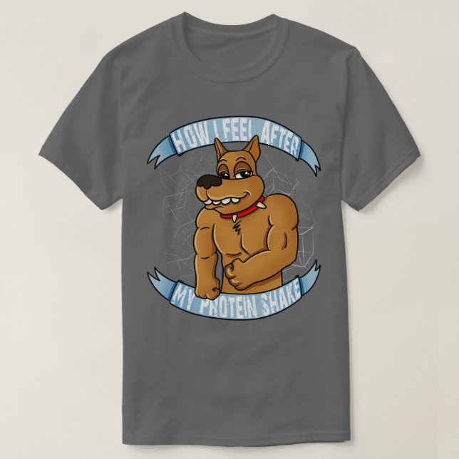Muskuläre Hunde T-Shirt (Design vorne)