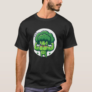 Muskulärer Brokkoli mit Waschbrettbauch T-Shirt