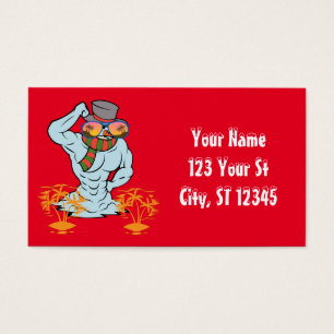 Muskulärer Schneemann Tropischer Urlaub Thunder_Co