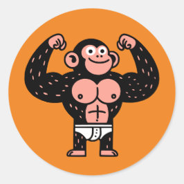 Muskulatur Runder Aufkleber