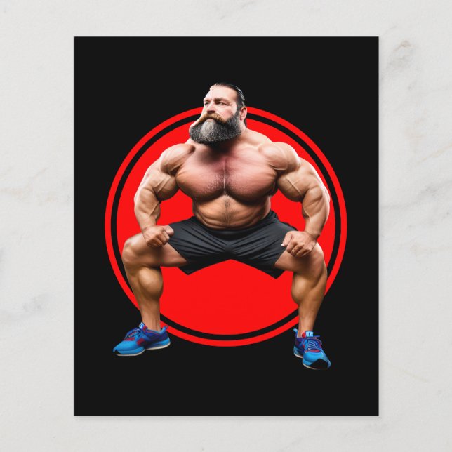 Muskulöser Bärtiger Flyer (Vorne)