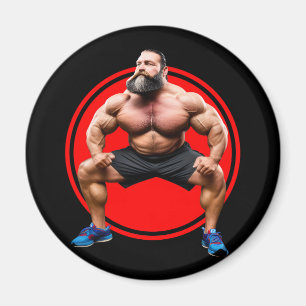 Muskulöser Bärtiger Magnet