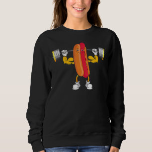 Muskulöser Hot Dog Deadlift Bodybuilding Fitness G Sweatshirt
