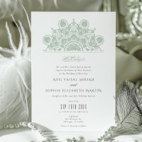 Muslim Dusty Sage Mandala Wedding