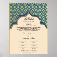 muslim nikkah-Zertifikat