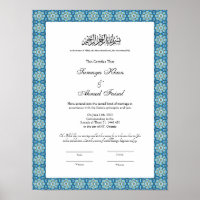 muslim nikkah-Zertifikat