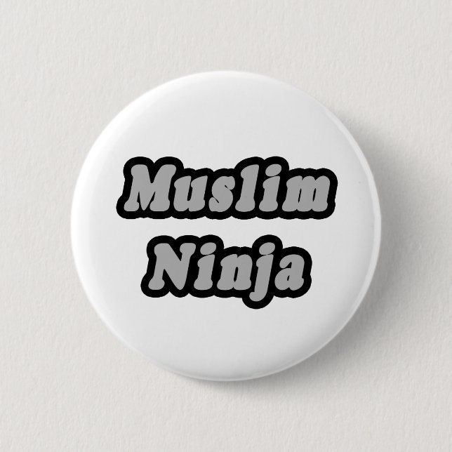 Muslim Ninja Button (Vorderseite)