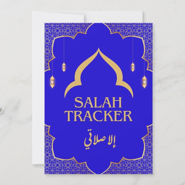Muslim Salah Weekly Tracker Save The Date (Vorderseite)